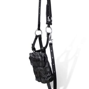 Téo+NG Usto Leather Harness Bag - BLAACK
